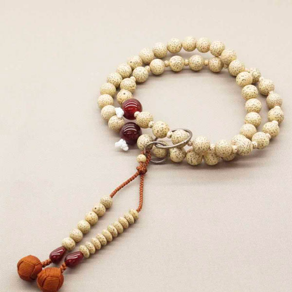 【宗派用数珠】 浄土宗 星月 メノウ 3万浄土 小田巻 茶