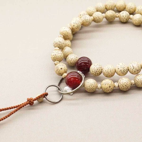 【宗派用数珠】 浄土宗 星月 メノウ 3万浄土 小田巻 茶