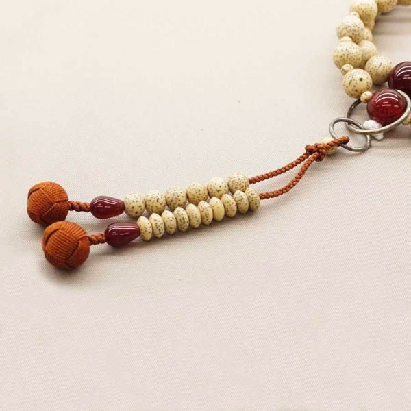 【宗派用数珠】 浄土宗 星月 メノウ 3万浄土 小田巻 茶