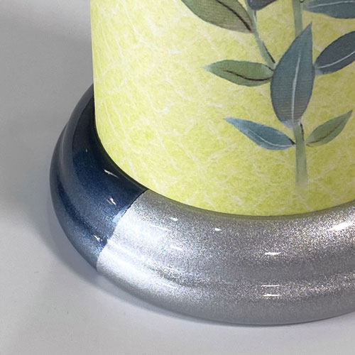 【モダン提灯】 いろは480 桔梗 光触媒 LEDレインボー 高さ47cm