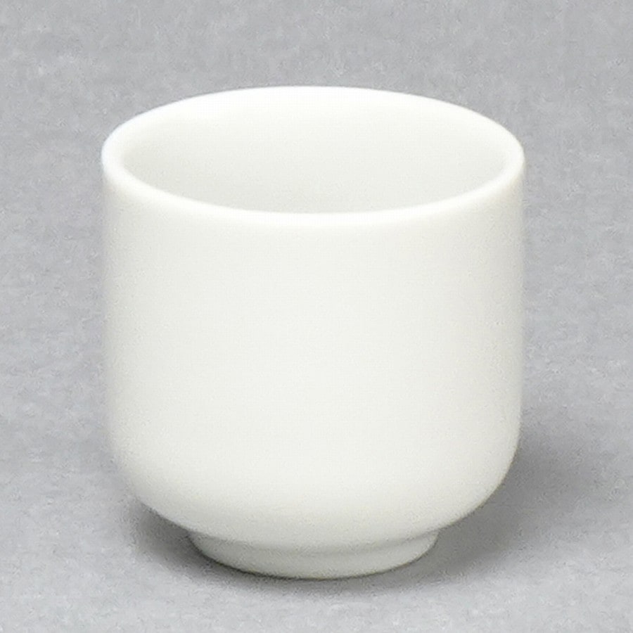 【湯呑】 瀬戸物 白無地 (寸5~寸6)