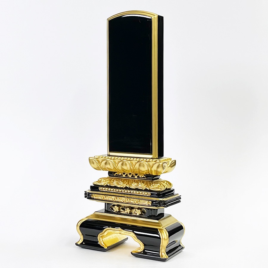 裏千家　人間国宝　中臺瑞真 造　桐・蛤卓　組立式　共箱 位牌】 呂色千倉座面粉 文字彫1名込 4寸 | お位牌 | お仏壇の浜屋