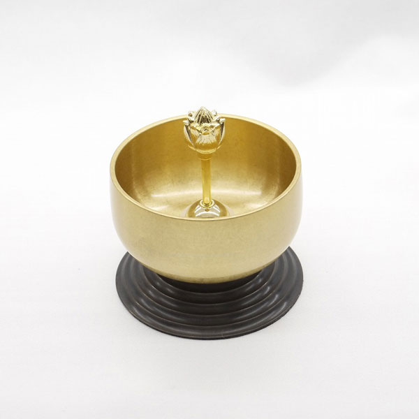 【おリン】 音ずれ 金結晶(リン棒・台付)