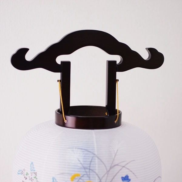 【伝統型提灯】 桔梗 10号 木製 MG（回転式）高さ78cm