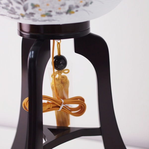 【伝統型提灯】 桔梗 10号 木製 MG（回転式）高さ78cm