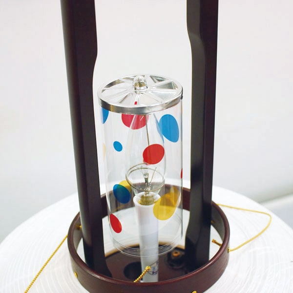 【伝統型提灯】 華翠 10号 木製（回転式）高さ82cm