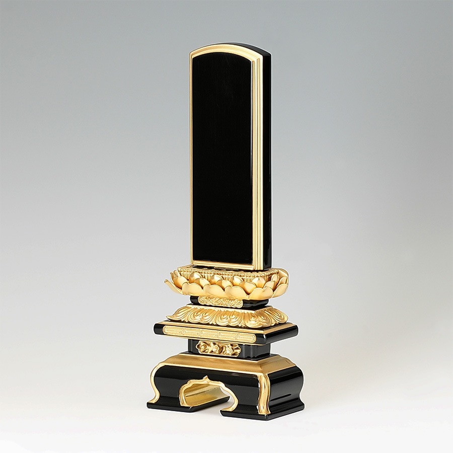 【位牌】 千倉座吹蓮華面粉 文字彫1名込 4.5寸