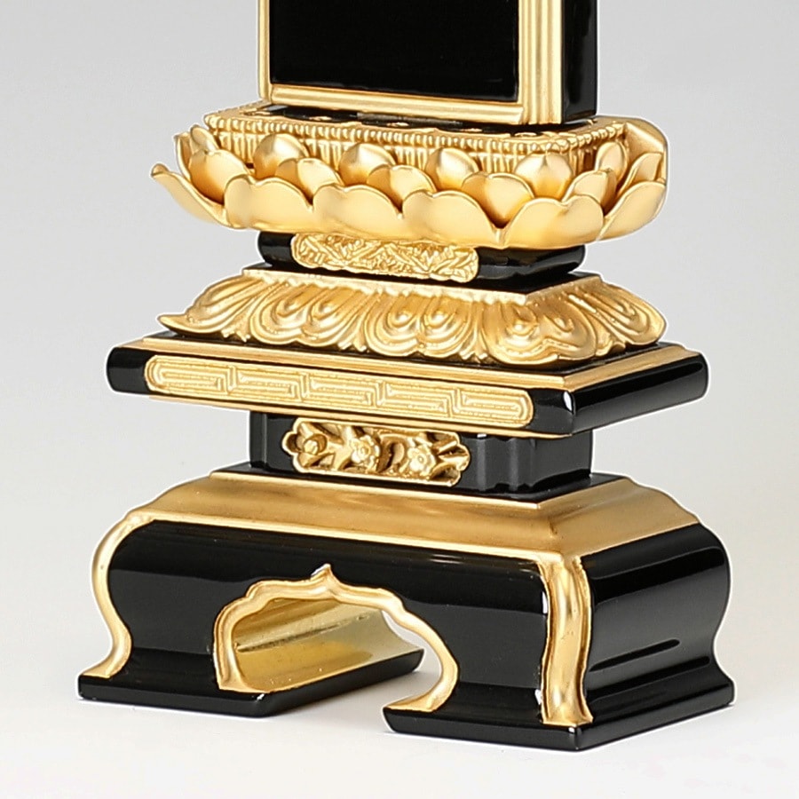 【位牌】 千倉座吹蓮華面粉 文字彫1名込 4.5寸