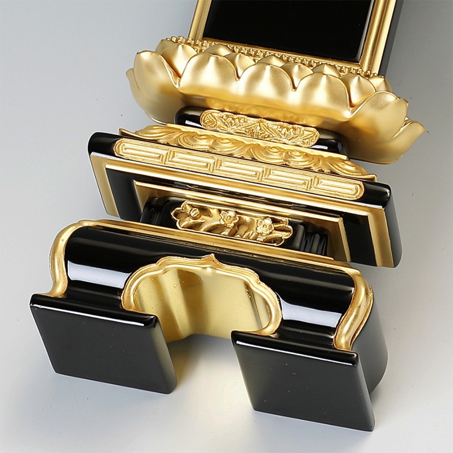 【位牌】 千倉座吹蓮華面粉 文字彫1名込 4.5寸