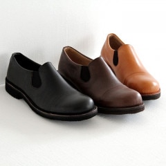 ショセ　ムカヴァ　サイドゴア　スリッポンシューズ　MUー968 DB 24cm chausser / MU-968 SIDEGORE SLIP-ON SHOES BL
