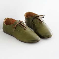 chausser Turnshoe ショセ ターンシュー レースアップシューズ CT-02 green レディース 靴
