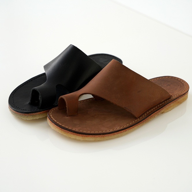 TODAYFUL レザートングサンダル　1回着用　38 pointer 【本革】 サンダル メンズ トングサンダル メンズサンダル 本