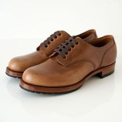 【別注】ショセ クロムエクセルレザー 靴 plus by chausser プリュス バイ ショセ PC-5021 chromexcel natural プレーントゥ レースアップシューズ