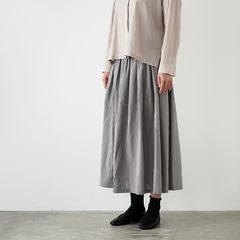 �������२���� �ȥåץ� evam eva cotton skirt ���åȥ� �������� E261T121 ��ǥ����� �ܥȥॹ