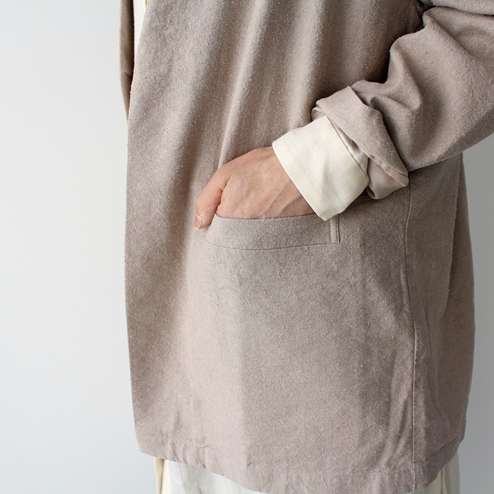 evam eva エヴァムエヴァ silk linen pullover シルクリネンプル