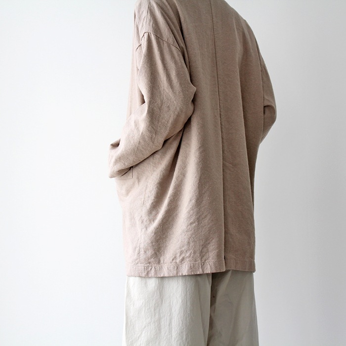 evam eva �������२���� silk linen jacket ���륯��ͥ󥸥㥱�å� E221T056 ��ǥ����� ���㥱�å�