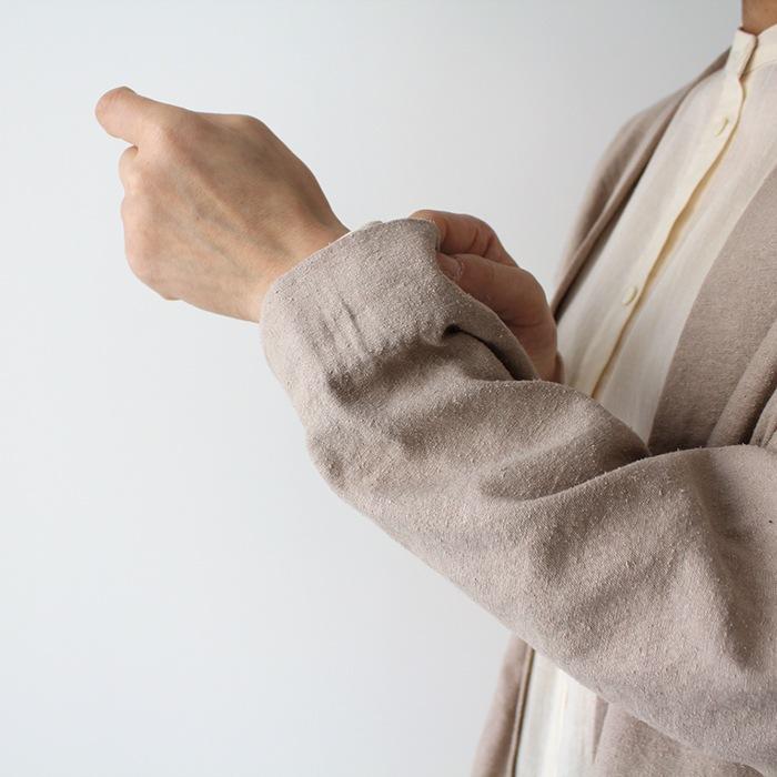 evam eva エヴァムエヴァ silk linen pullover シルクリネンプル