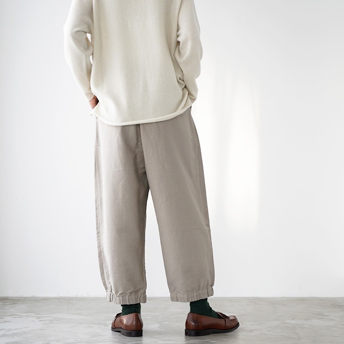 evam eva �������२���� brushed cotton cropped pants �֥�å���� ���åȥ� �����åץ� �ѥ�� E253T168 ��ǥ����� �ѥ��