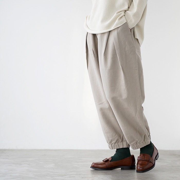 evam eva �������२���� brushed cotton cropped pants �֥�å���� ���åȥ� �����åץ� �ѥ�� E253T168 ��ǥ����� �ѥ��