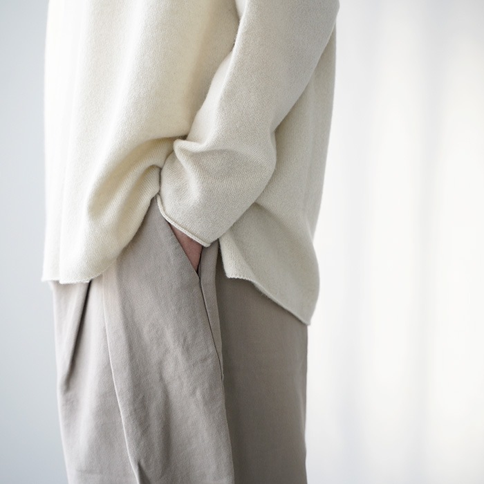 evam eva �������२���� brushed cotton cropped pants �֥�å���� ���åȥ� �����åץ� �ѥ�� E253T168 ��ǥ����� �ѥ��