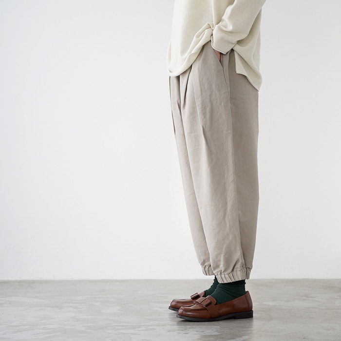 evam eva �������२���� brushed cotton cropped pants �֥�å���� ���åȥ� �����åץ� �ѥ�� E253T168 ��ǥ����� �ѥ��