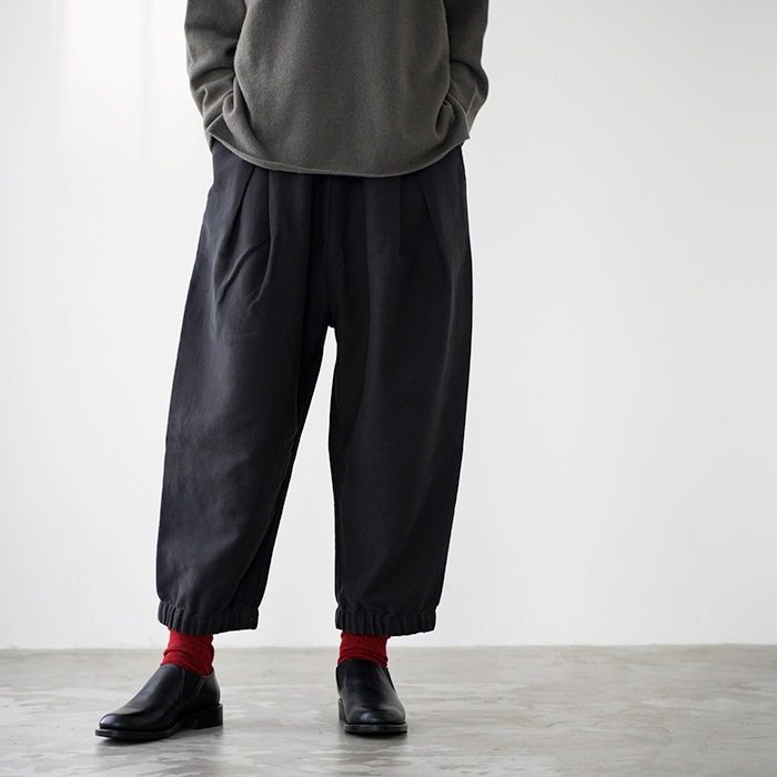 evam eva �������२���� brushed cotton cropped pants �֥�å���� ���åȥ� �����åץ� �ѥ�� E253T168 ��ǥ����� �ѥ��