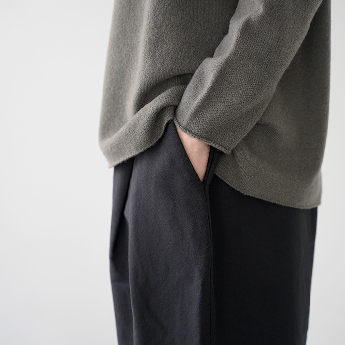 evam eva �������२���� brushed cotton cropped pants �֥�å���� ���åȥ� �����åץ� �ѥ�� E253T168 ��ǥ����� �ѥ��