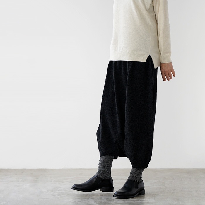 evam eva �������२���� wool sarrouel pants ������ ���륨�� �ѥ�� E253K204 ��ǥ����� �ܥȥॹ �ѥ��