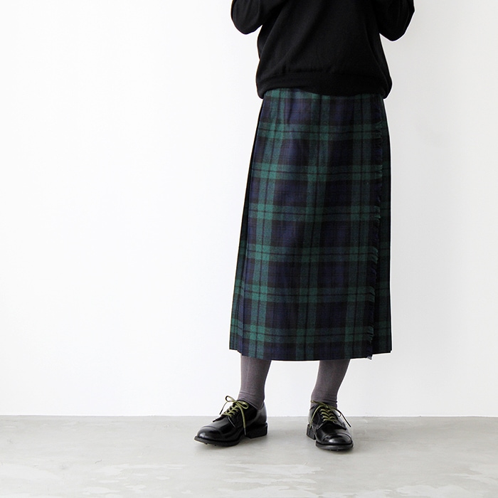 Scottish Highland Kilt プリーツスカート 巻きスカート 赤いタータンチェックのスカート、チェック柄のキルトスカート