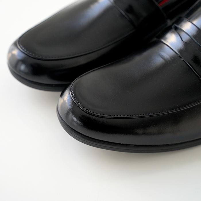 未使用！ショセ トラベルシューズ 38 黒ローファー TRAVEL SHOES by chausser トラベルシューズバイショセ コイン