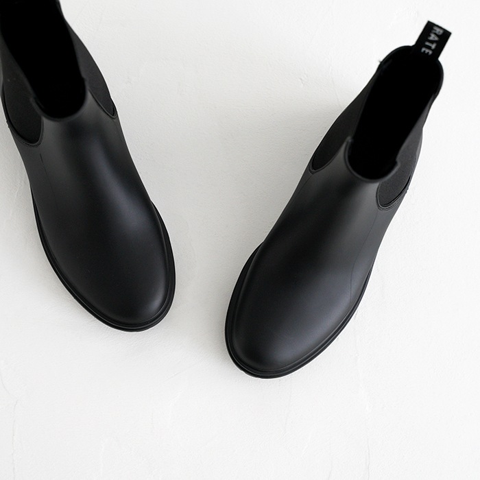 テンパレイト TEMPERATE JOEL レインブーツ BLACK 38 長靴 TEMPERATE テンパレイト レインブーツ レディース レイン