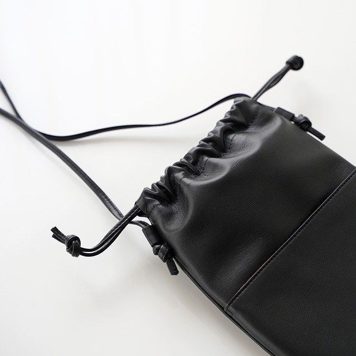 CLASKA "DO" ���饹�� �ɡ� �����ץ쥶�� ���������Хå� SHEEP LEATHER DRAWSTRING SHOULDER 42110633 ��ǥ����� �쥶�� �Хå� ���� bag