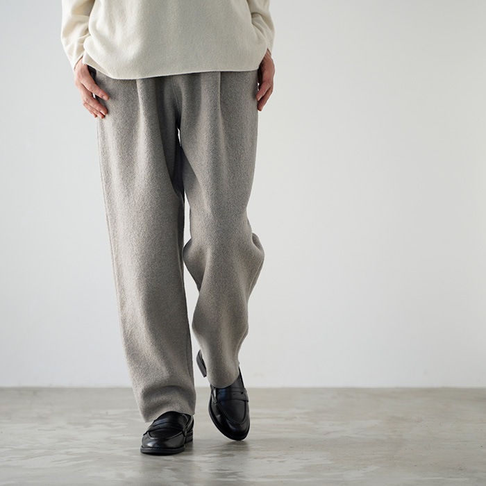 evam eva २ ץ쥹 ѥ press wool pants E253K094 ǥ ѥ ̥