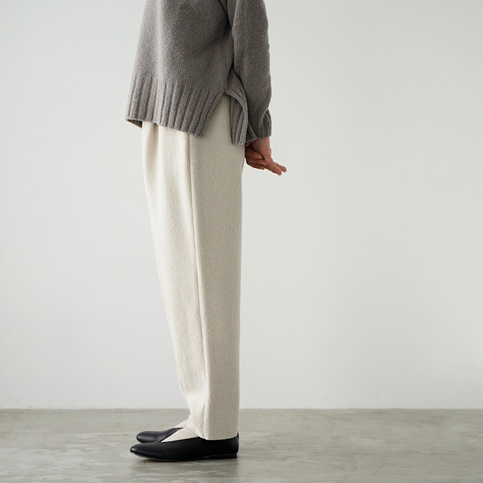 evam eva २ ץ쥹 ѥ press wool pants E253K094 ǥ ѥ ̥