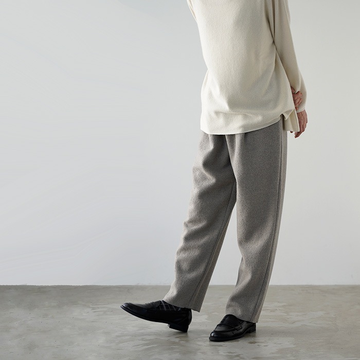 evam eva २ ץ쥹 ѥ press wool pants E253K094 ǥ ѥ ̥