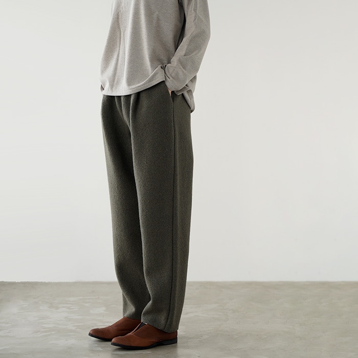 evam eva २ ץ쥹 ѥ press wool pants E253K094 ǥ ѥ ̥