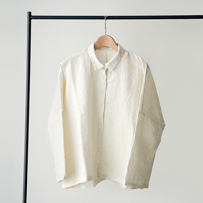 evam eva �������२���� water linen shirt ������������ͥ� ����� E251T098 ��ǥ����� �ȥåץ�