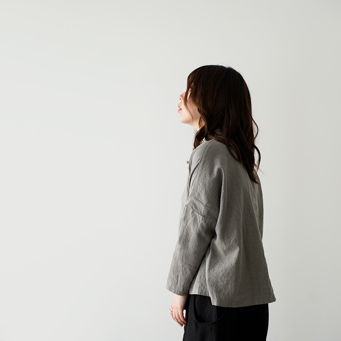 evam eva �������२���� water linen shirt ������������ͥ� ����� E251T098 ��ǥ����� �ȥåץ�