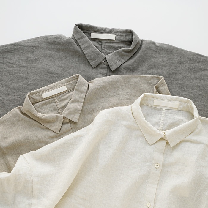 evam eva �������२���� water linen shirt ������������ͥ� ����� E251T098 ��ǥ����� �ȥåץ�