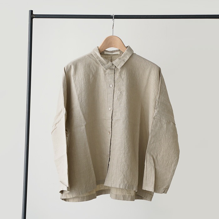 evam eva �������२���� water linen shirt ������������ͥ� ����� E251T098 ��ǥ����� �ȥåץ�