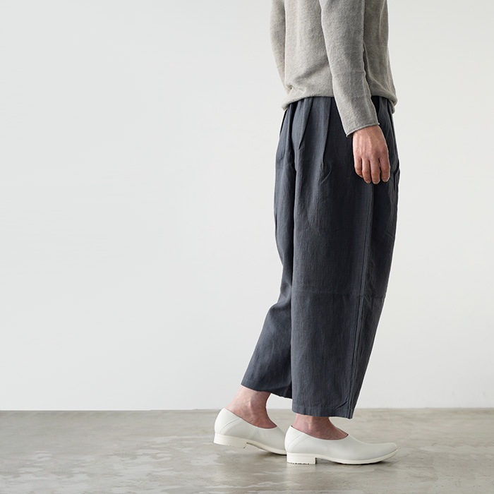 evam eva �������२���� water linen tuck pants ������������ͥ� ���å��ѥ�� E261T107 ��ǥ����� �ѥ��