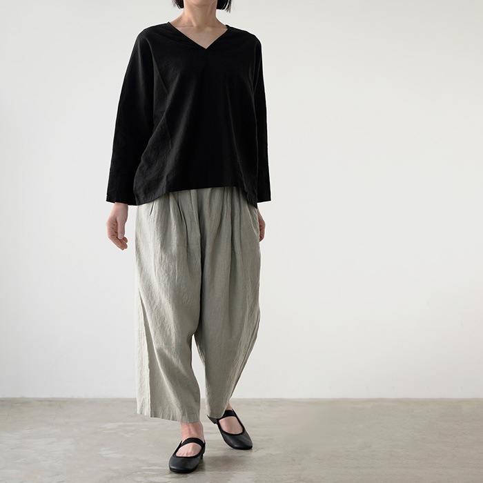 evam eva �������२���� water linen v neck pullover ������������ͥ� V�ͥå� �ץ륪���С� E261T105 ����� ��ǥ�����