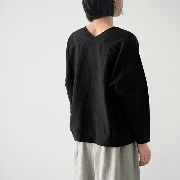 evam eva �������२���� water linen v neck pullover ������������ͥ� V�ͥå� �ץ륪���С� E261T105 ����� ��ǥ�����