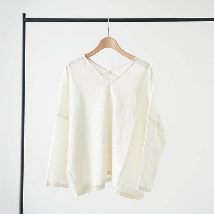 evam eva �������२���� water linen v neck pullover ������������ͥ� V�ͥå� �ץ륪���С� E261T105 ����� ��ǥ�����