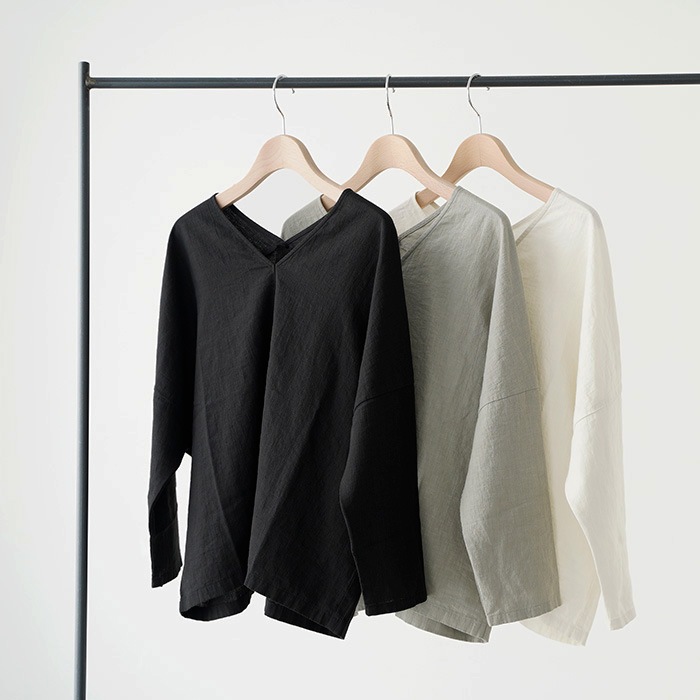 evam eva �������२���� water linen v neck pullover ������������ͥ� V�ͥå� �ץ륪���С� E261T105 ����� ��ǥ�����