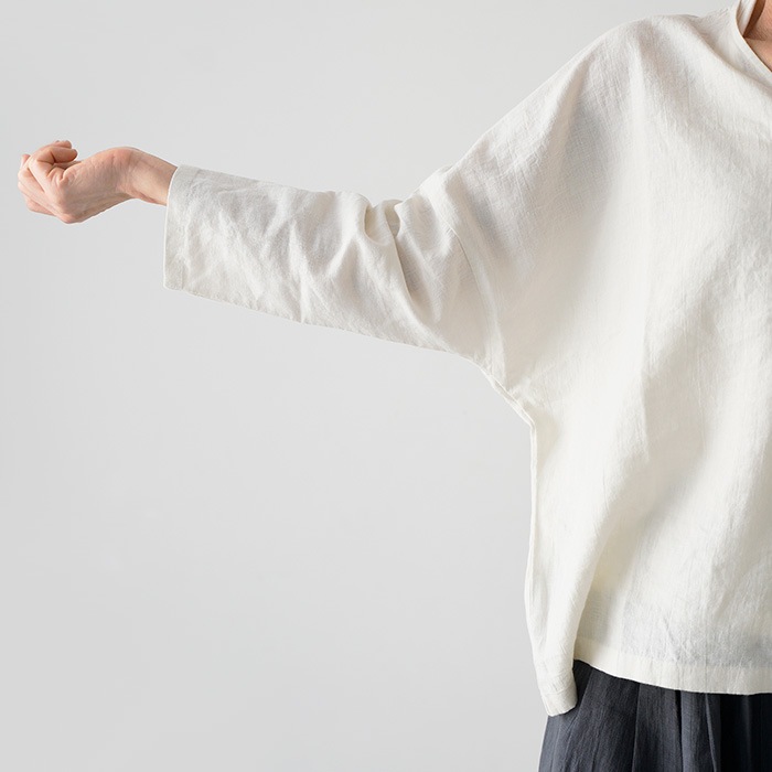 evam eva �������२���� water linen v neck pullover ������������ͥ� V�ͥå� �ץ륪���С� E261T105 ����� ��ǥ�����