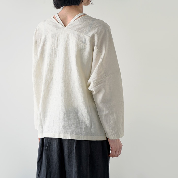 evam eva �������२���� water linen v neck pullover ������������ͥ� V�ͥå� �ץ륪���С� E261T105 ����� ��ǥ�����