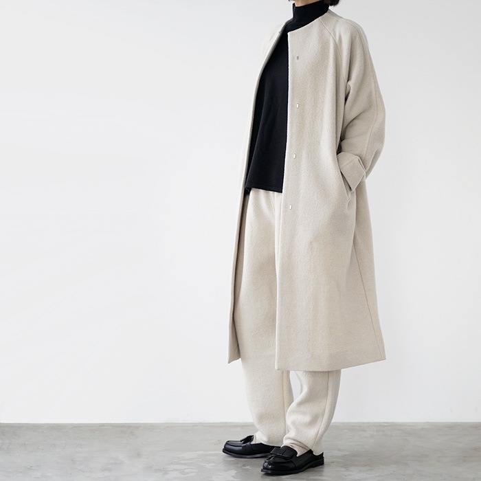 evam eva २ 󥰥 press wool raglan coat ץ쥹 饰  E253K091 ǥ