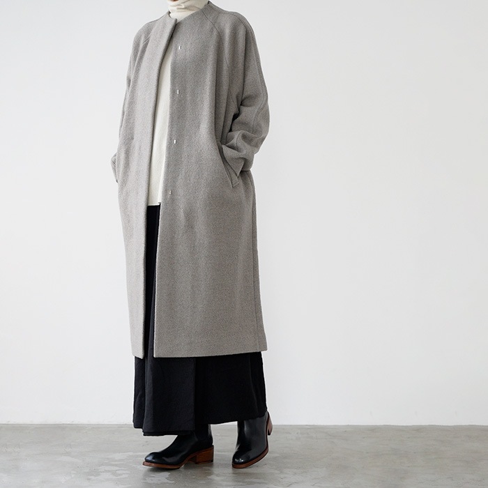 evam eva २ 󥰥 press wool raglan coat ץ쥹 饰  E253K091 ǥ