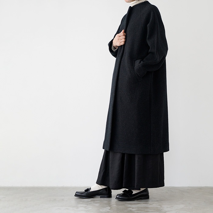 evam eva २ 󥰥 press wool raglan coat ץ쥹 饰  E253K091 ǥ